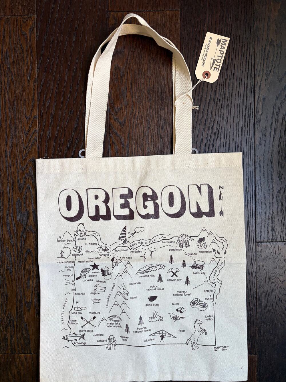 NWT Maptote Oregon Grocery Tote